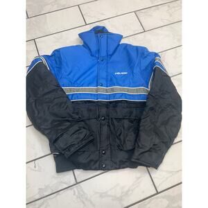 VTG polaris Snowmobile Bomber Jacket Men's M Quilted lining Union Made USA